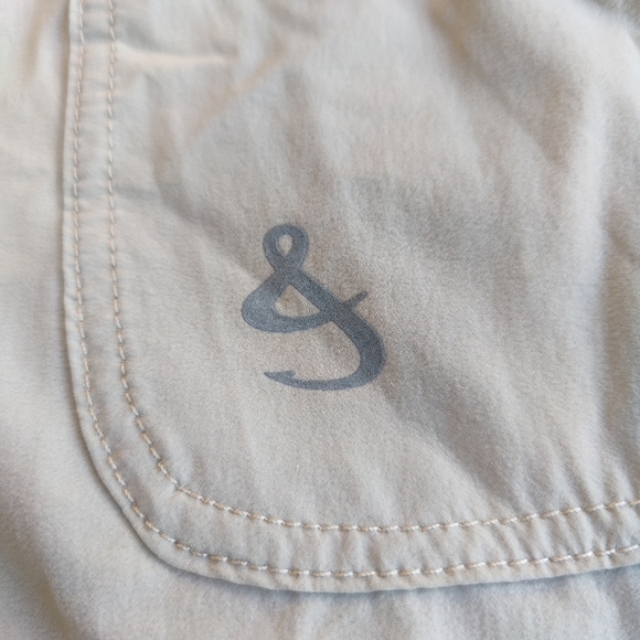 Hook and Tackle Beer Can Island Stretch Fishing Shorts Sand Tan Mens Size 32 NWT - Picture 9 of 14